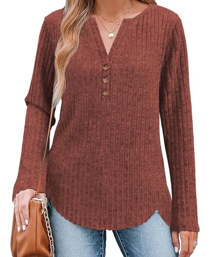 JomeDesign Womens Sweaters Long Sleeve Dressy Casual Tops Fall Outfits Fashion Clothes 2025 S-2XL3