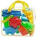 Produktbild Bramble - 13-Teiliges Sandspielzeug Set mit Aufbewahrungstasche für Jungen & Mädchen - Strandspielzeuge, Sandspielburg für Sandkasten, Garten & Bad