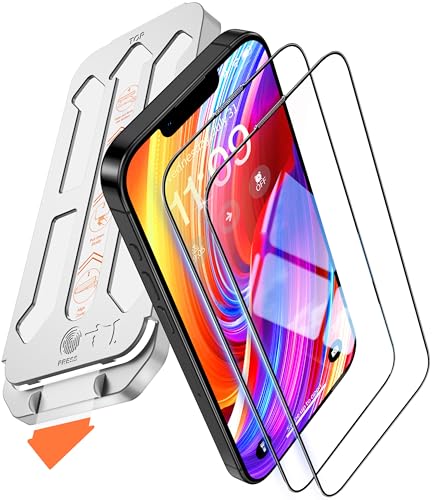 Tentoki Protector de Pantalla para iPhone 17e 2026 / iPhone 16e 2025, Alineación Automática para Una Instalación Rápida, [2 Piezas] Cristal Templado, [Dureza 9H+] [Alta Definicion]
