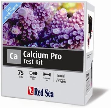 Red Sea Fish Pharm ARE21405 Saltwater Calcium Pro Test Kit for Aquarium, 75 Tests