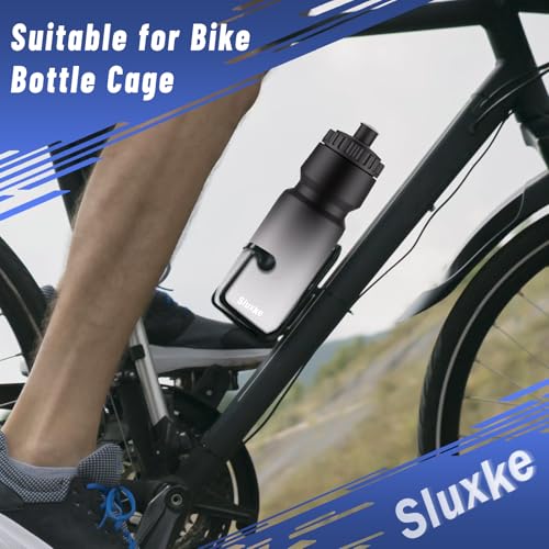 SLUXKE Caramañola Squeeze 24oz, Set 2 Piezas, Antigoteo, Libre de BPA para Fitness y Ciclismo con Válvula de Flujo Rápido miniatura 6