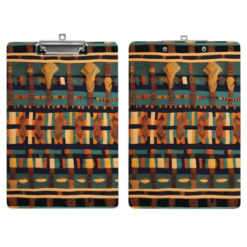 Porte-bloc africain tissé A4 durable grande capacité porte-document maison