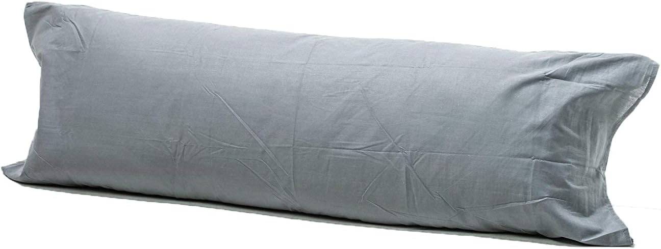 Bolster Pillowcases - Pregnancy Maternity Orthopaedic Support Pillowcase (Double 4.6FT(52"), Gray)