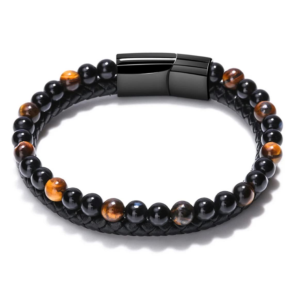 See full amazon price history chart for THE MEN THING NATURAL TIGER EYE HEALER - Natural Healing Beads - Tiger Eye Stone & Black Onyx Leather with Stainless Steel Magnetic Buckle for Men & Boys (7.5inch) THE MEN THING NATURAL TIGER EYE HEALER - Natural Healing Beads - Tiger Eye Stone & Black Onyx Leather with Stainless Steel Magnetic Buckle for Men & Boys (7.5inch) (B0BL1CZYWY) Amazon Price History, Amazon Price Tracker
