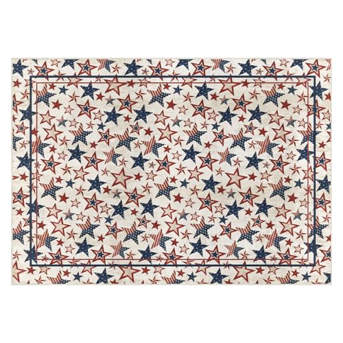 Artoid Mode America Stars Memorial Day Area Rug, 4th of