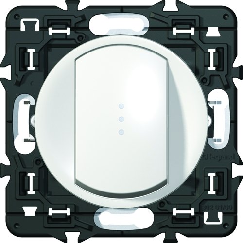 Legrand Celiane LEG99722 Interrupteur ou va et vient à voyant 10 ampères Blanc à composer