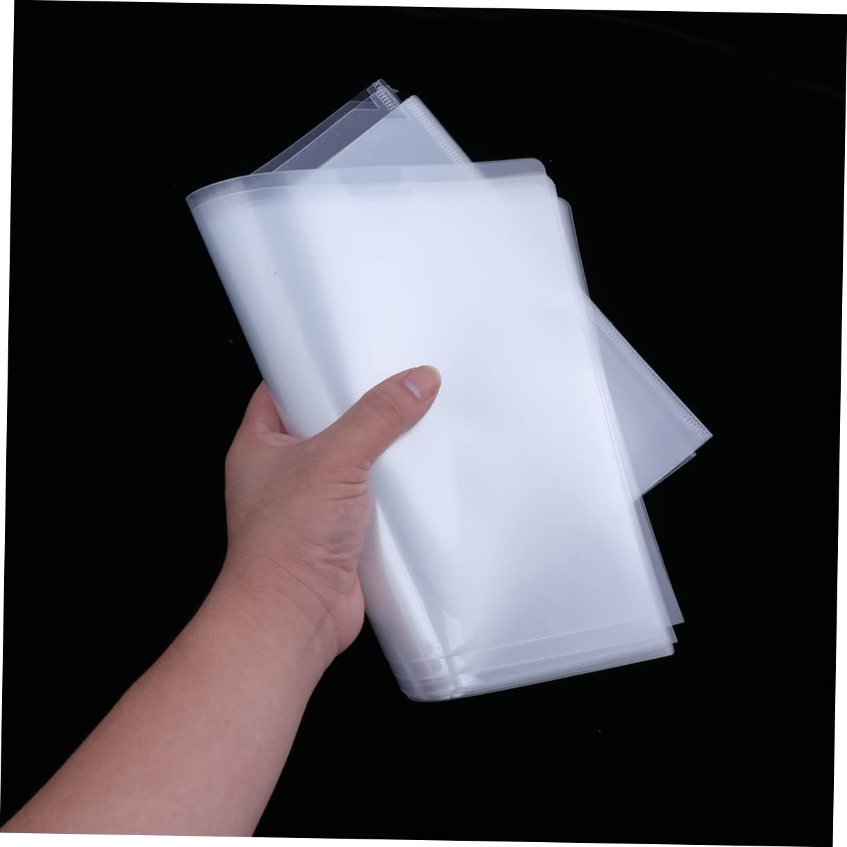 EXCEART 120 Stk Transparente Dokumentenmappe Sicheren Ordner Kopieren Umschläge Sobres Para Cartas Weiße Blankokarten Mit Chip Aktenordner Ein Größenordner Papierordner Umschlag Tasche A4