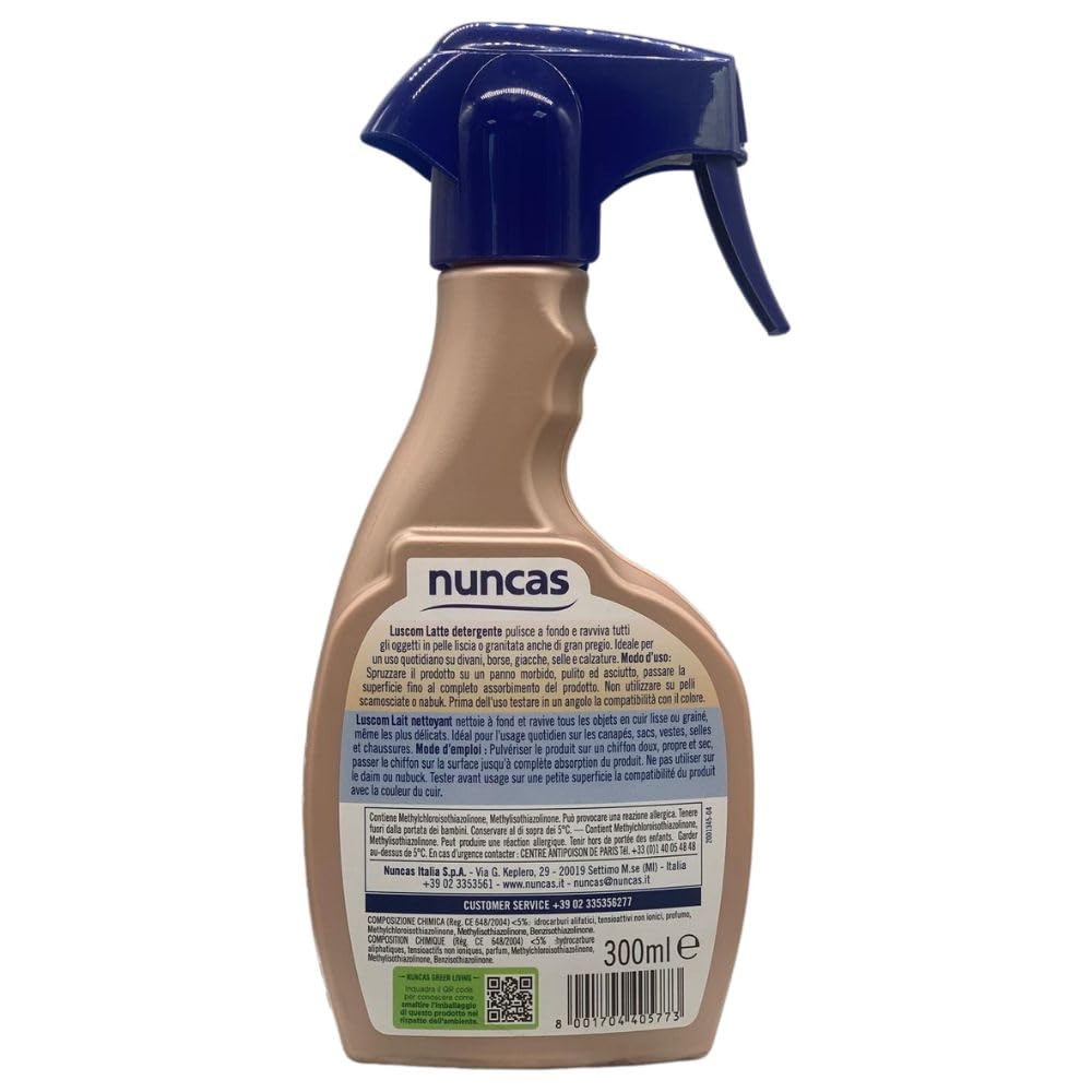 Latte Detergente, Pulisce e Ravviva Pellami Pregiati Bianchi e Colorati, non Contiene Siliconi (4 Unità)