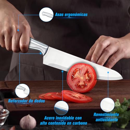 Opiniones y reviews de Cuchillos de Acero Inoxidable disponible en línea para comprar. 12 Cuchillos de Acero Inoxidable marca PERRYHOME (3)