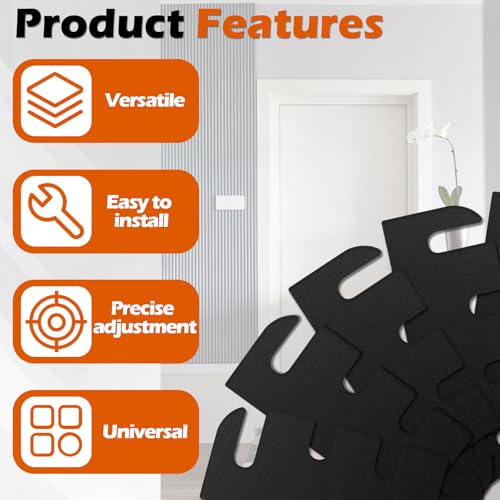 Image of 10 Pack Door Shims for Door Hinge Repair Kit, 0.050 Inch Thickness, 3.5 Inch Hinge Shims