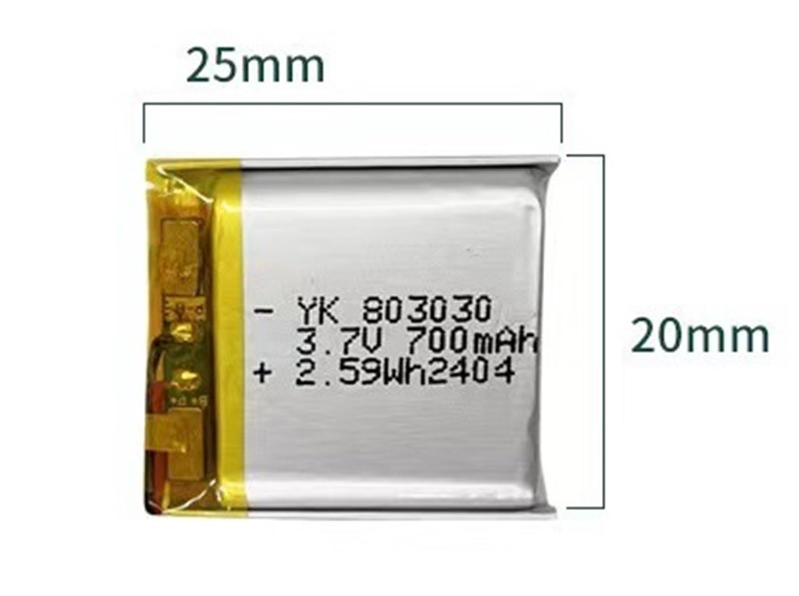 803030-700mah 3,7V 1 pièce