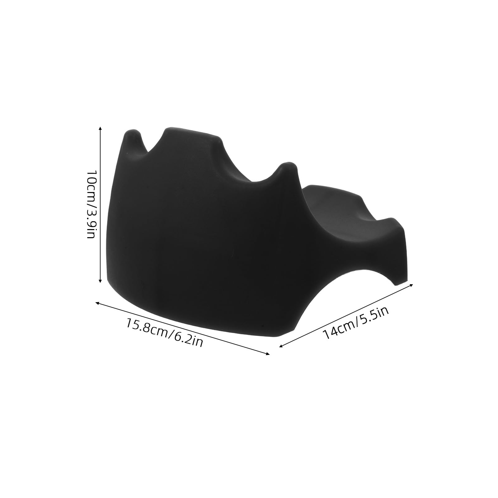 Supporto Microfono da Tavolo in Silicone Nero Antiurto | Base Stabile Antiscivolo, Adatta a Performance e Broadcasting, Formato Compatto per Ktv