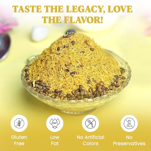 Image of PANCHI KA PETHA AUR DALMUT Regular Sada Dalmoth Namkeen (300g), Original Agra's Famous Crunchy & Spicy, Authentic Lentil Mix Indian Snack, Fresh & Tasty & Perfect