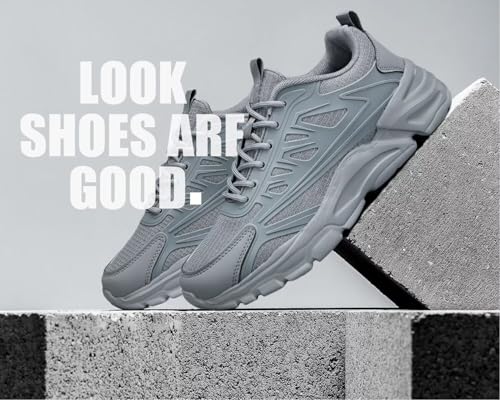 Image of Men's Road-Running-Shoes Walking Shoes Fashion Athletic Sneakers Working Gym Comfort Lightweight Mesh Shoes.