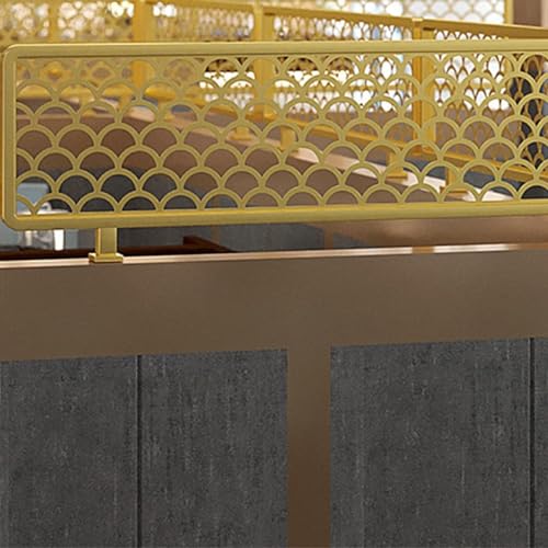 Separador de vidrio para comedor y valla de hierro decorativa 5