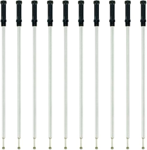 Miniatura 5 de Paquete de 10 repuestos de bolígrafo compatibles de 4.5 pulgadas, punta media de 0.039 in, relleno de tinta intercambiable de escritura suave (negro)