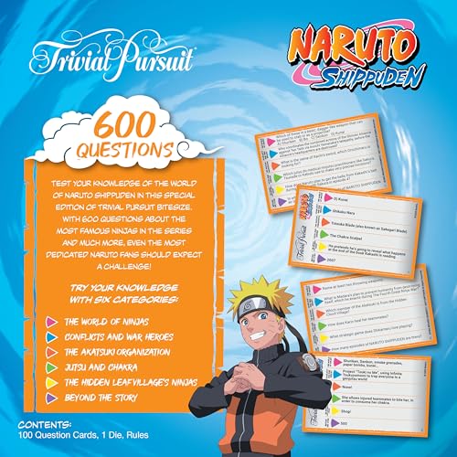 Trivial Pursuit Naruto Quick Play Edition juego de cartas miniatura 5