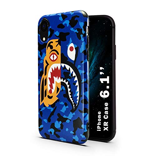Almaata Shark Face Case for iPhone XR | Luxury Durability Protective Cover/Bumper/Skin/Cushion