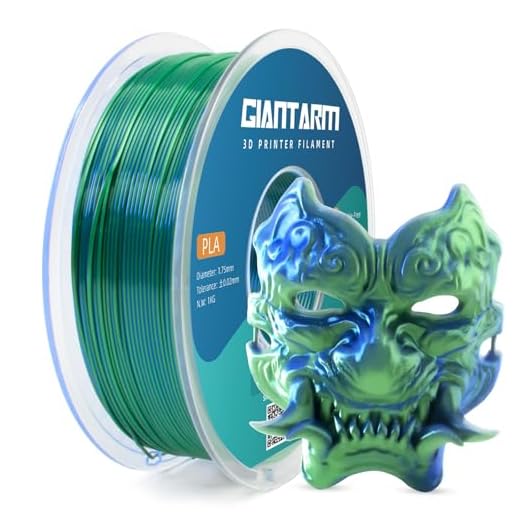 GIANTARM Dual Color PLA Filament, Silk PLA Filament 1.75mm +/-0.02mm,1KG Spool(2.2lbs) Vacuum Packaging, 3D Printing Filaments Fit Most FDM Printer