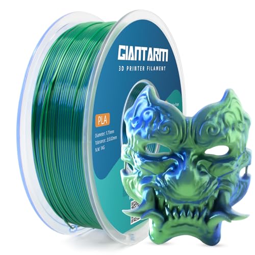Image of GIANTARM Dual Color PLA Filament, Silk PLA Filament 1.75mm + /-0.02mm,1KG Spool(2.2lbs) Vacuum Packaging, 3D Printing Filaments Fit Most FDM Printer