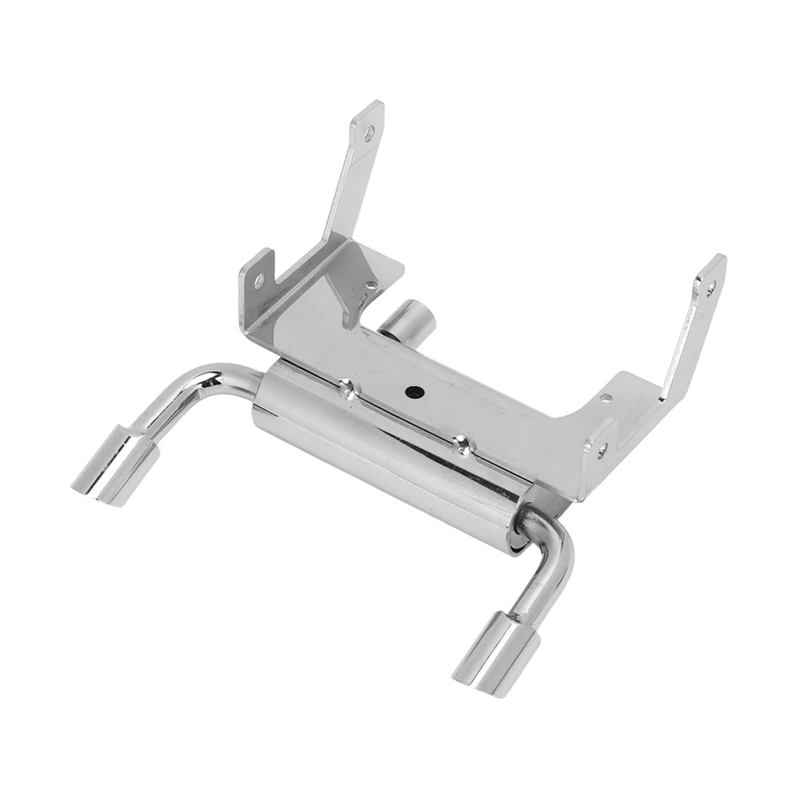 RC Gas Vent Pipe, Drilling Stainless Steel Proof Direct Replacement Simulation Upgrade Parts Fuel Tail Exhaust Pipe for 1/10 RC Crawler