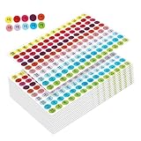 Housoutil 15 Blatt Produktpreisschild Etiketten nummeriert klein Stichworte Garagen-Tags Garage Sale Aufkleber Preisvergleich Aufkleber Preisschilder Preisaufkleber für den Hofverkauf Papier