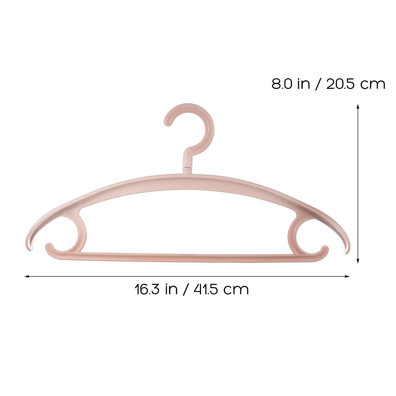 SOLUSTRE 10 Pezzi Grucce Antiscivolo Rosa in Plastica Robuste e Impilabili, Supporto Stabile per Appendere Abiti, per Armadi e Organizzazione Domestica, Set