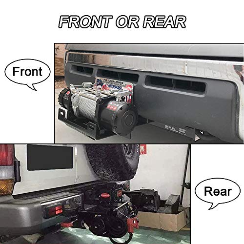 Elitewill 2" Receiver Universal Trailer Hitch Winch Mount Plate For Atv Utv Winch Cradle Mounting Bracket #TOP2