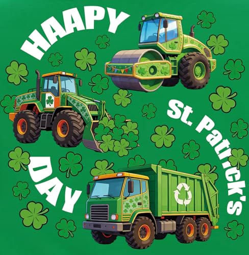 Image of Tkria Toddler Boys St Patricks Shirts Kids Clover Shamrock T-Shirt Baby Dinosaur Gnome Lucky Dude Short Sleeve Green Tops
