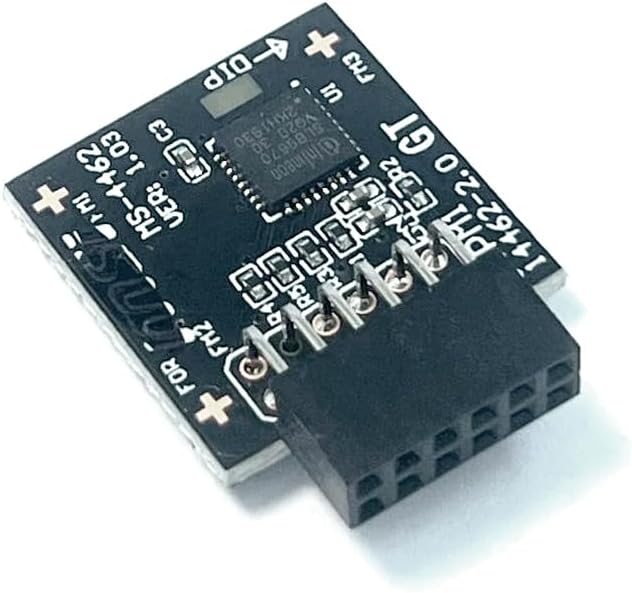 JINTAI TPM 2.0 Module TPM SPI 12Pin Module for MSI Motherboard MS4462 MEG B550 MAG B550 MAG B550M MAG B650 MAG B650M Compatible with TPM2.0