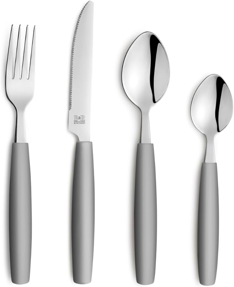 Kuppels Prisma Lot De 6 Fourchettes à Gâteau Rouge Framboise - Acier Inoxydable
