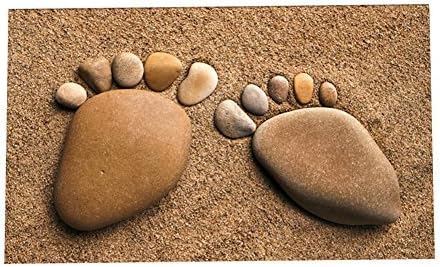 BlueSpace 3D Printing Doormat 23.6 by 35.4 inch Outdoor Indoor Rubber Door Mats Thin Non Slip Carpets for Front Door Kitchen Bedroom Garden, 2' x 3' (Foot)