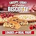 Cooper Street Twice Baked Mini Biscotti Italian Style Cookies - 1.25 Pound of Cherry Chocolate Gourmet Cookies Ideal With Coffee Or Tea | Peanut and Dairy Free Low Sodium Breakfast or On-The-Go Snack