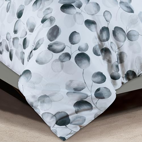 Majestic Giftware Madison Linen 8 Pcs Full Size Duvet Bedding Set (BL507-F) | Easy Care - Mirage 300 TC 100% Cotton Sateen | 2 Fitted Sheets, 2 Duvets, 4 Pillowcases - Ritz Collection