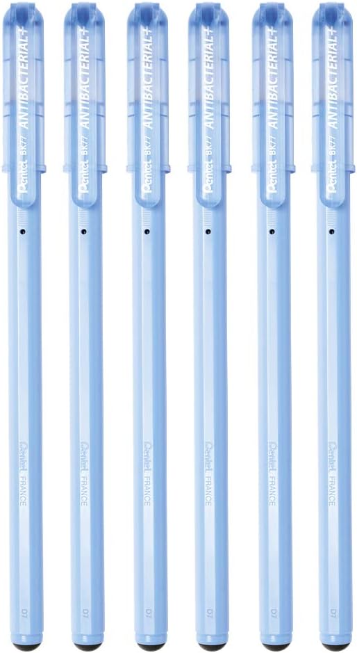 Penna A Sfera Superb 0.7 Mm BK77 Pentel Con Inchiostro Nero Blu O Rosso Con Tratto Fine Scuola Ufficio