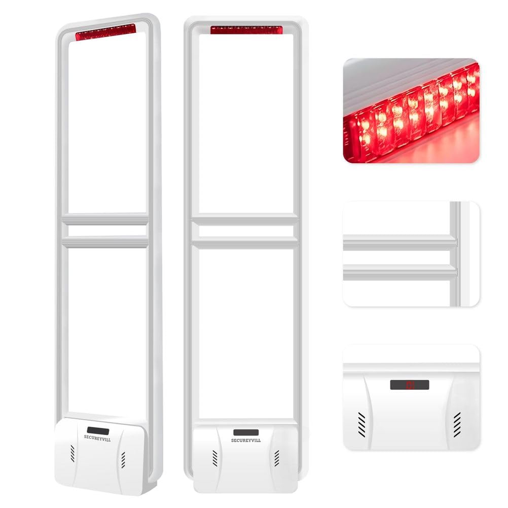 Puerta de Seguridad antirrobo, 8 alarmas de Voz, recordatorio instantáneo | Cubierta de detección precisa, sintonización remota, fácil instalación, paquete completo de accesorios