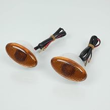 BIKE IT Mini Fairing Indicator Cat Eye Orange Compatible with Motorcycle/BA15S 12 V