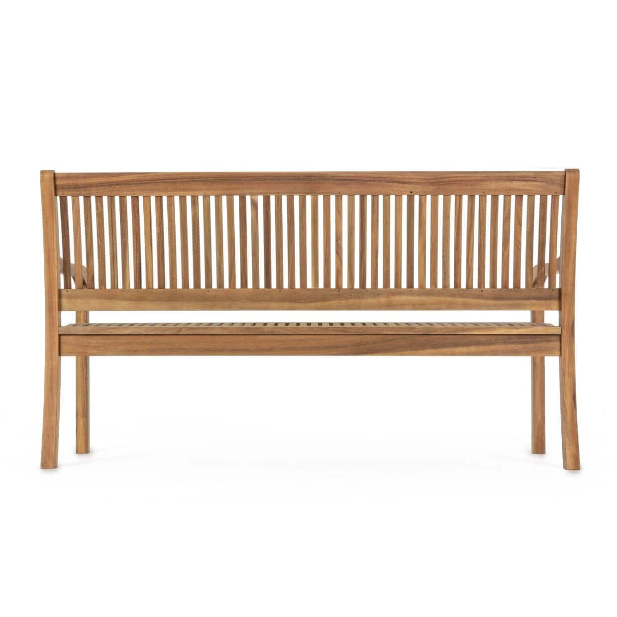 milani home Panchina Legno Acacia Panca 3 Posti Resistente Arredo Esterno Giardino Ac805012