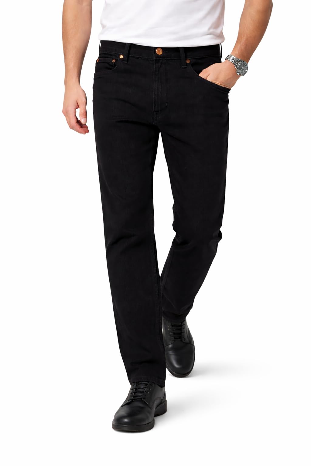 rotus enterprises ROTUS Men's Regular Fit Mid Rise Jeans | Relaxed Jeans-picture-0