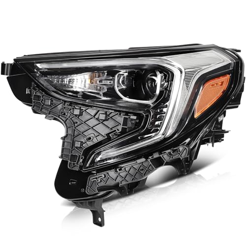 LBRST Headlight assembly Fit For GMC Terrain 2018-2021 Black Housing Clear Lens Amber Reflector Driver Side 84312726 84610585 84815558 GM2502475 by LBRST - Used condition - CA$202.67