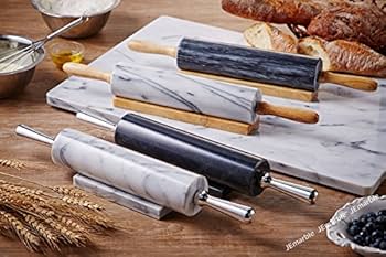 台湾JEmarble 大理石ハンドルめん棒 Amazon | 台湾JEmarble大理石ハンドル麺棒-白/鋁柄麵棍 Rolling