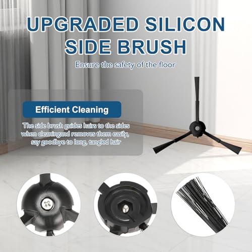 Image of Q5 Max+ Replacement Parts for Roborock Q5 Max+,Q5 DuoRoller+, Q8 Max+ /Q8 Max,Q5 Pro+ /Q5 Pro Vacuum Cleaner,1 set Main Brush,2 HEPA Filters,4 Side Brushes,4 Dust Bags