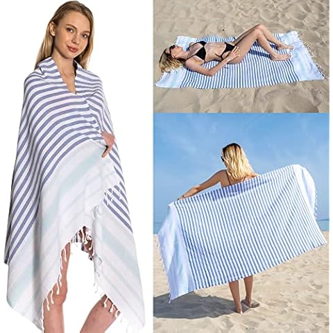 DEMMEX Toalla de playa de algodón turco más suave Ibiza 2022 Cover