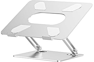 BOYATA Laptop Stand: Ergonomic Multi-Angle Adjustable Laptop Holder