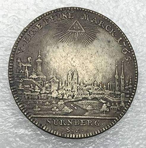 ARUNDEL SERVICES EU Deutsche Staaten Freie Reichsstadt Nürnberg 1 Thaler 1765 SR Cupronickel Plated Silver Münzen kopieren Geld Replik Münze