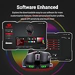 Redragon M801 Gaming Mouse, RGB PC Gaming Mouse MMO with 9 Programmable Buttons Macro Recording, 16000 DPI, Fire Button for Gaming Windows Computer - Wired, Black - Image 7