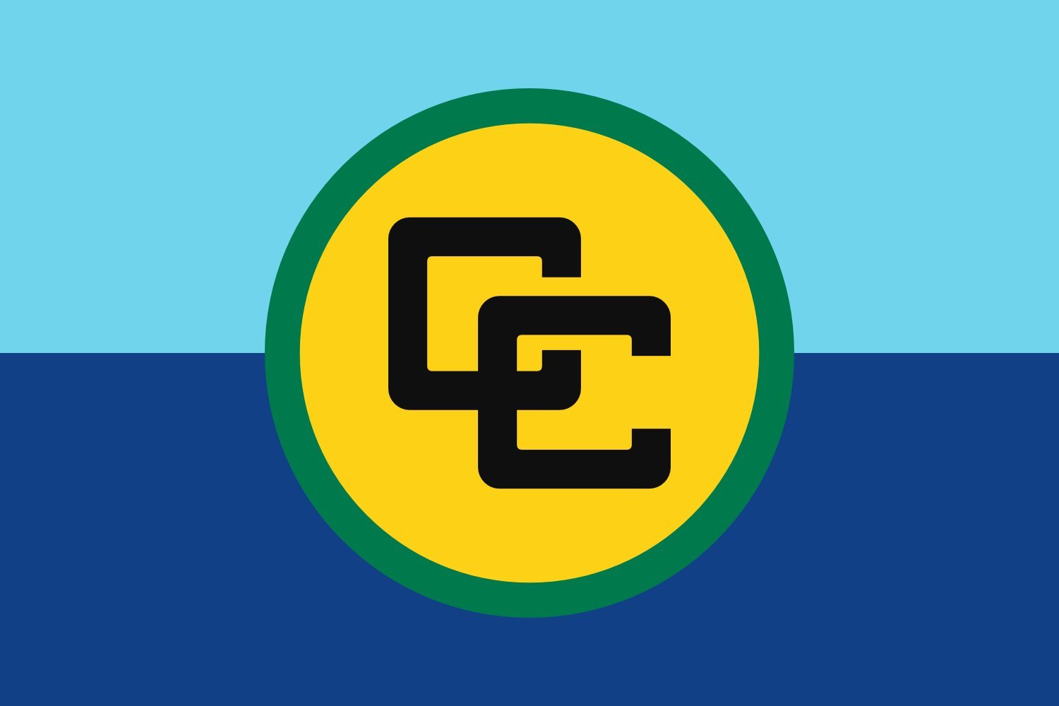 Flagge: Large CARICOM | Caribbean Community | 90x150cm