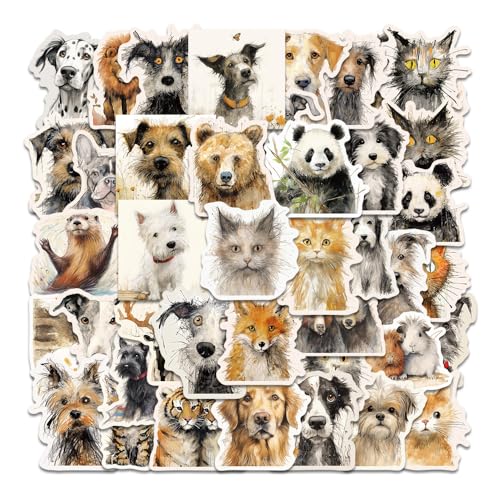 50枚セット もふもふ 動物 かわいい ステッカー かわいい アニメ おしゃれ 防水 トレンディ 落書き 漫画 アウトドア DIY スノーボード スーツケース ギター 車 バイク 自転車 水筒 ヘルメット パソコン 携帯 ノート