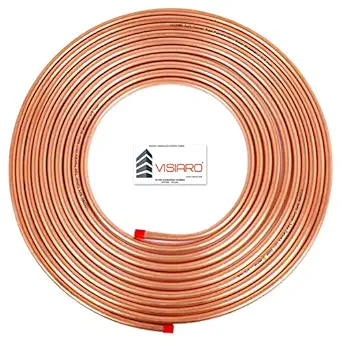 Visiaro Soft Copper Tube, Outer Dia 1/2 inch, Wall Thickness 23 swg, Pack of 2