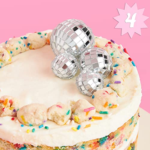 xo, Fetti 4 Disco Ball Mini Cake Topper | Last Bday Party Decorations by xo, Fetti - Used condition - US$8.99